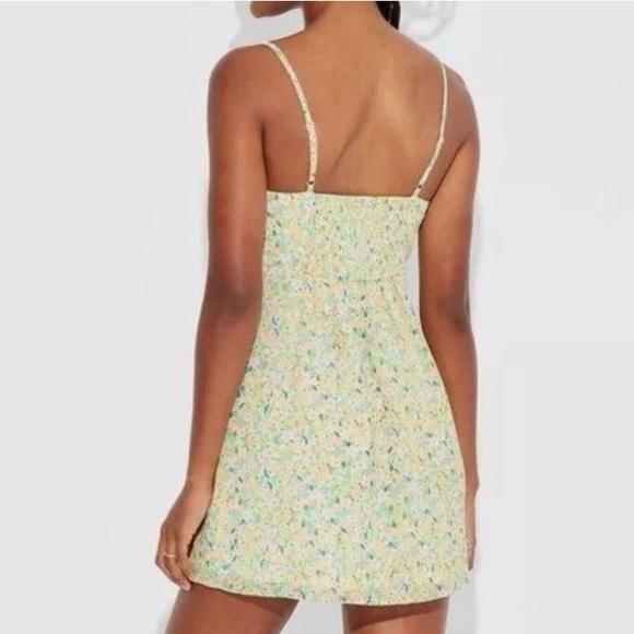 Wild Fable Multicolored Ruffle Trim Slip Mini Dress - Picture 1 of 3